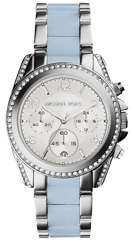 Buy Shop Michael Kors Blair Silver Dial Two Tone Steel Strap Watch for Women - MK6137 USA Online