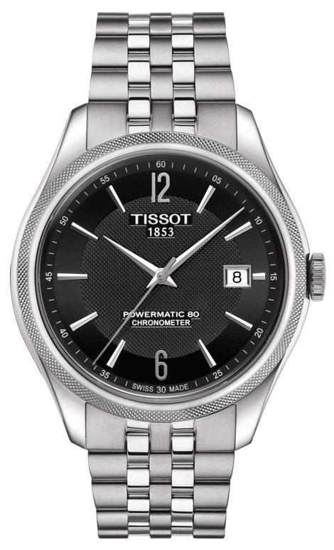 Buy Shop Tissot Ballade Powermatic 80 Cosc Black Dial Silver Steel Strap Watch For Men - T108.408.11.057.00 USA Online