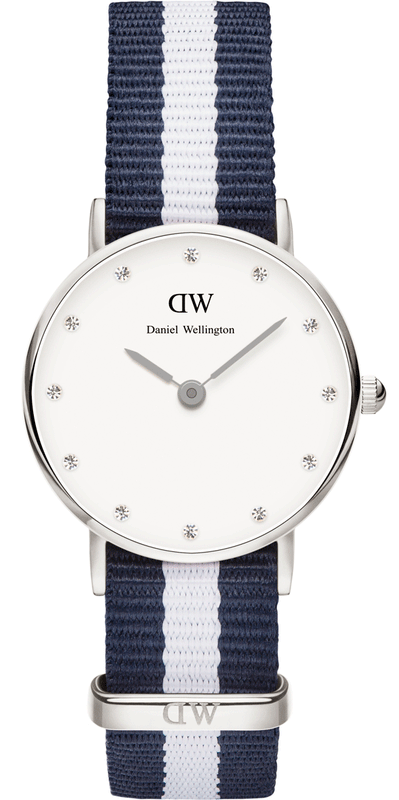 Buy Shop Daniel Wellington Classy Glasgow White Dial Two Tone NATO Strap Watch For Women - DW00100074 USA Online