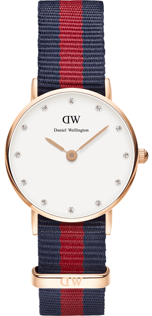 Buy Shop Daniel Wellington Classy Oxford White Dial Two Tone Nylon Strap Watch For Women - DW00100064 USA Online