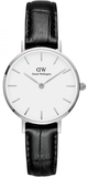 Buy Shop Daniel Wellington Classic Petite Reading White Dial Black Leather Strap Watch For Women - DW00100241 USA Online