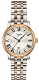 Buy Shop Tissot Carson Premium Lady Silver Dial Two Tone Steel Strap Watch For Women - T122.210.22.033.01 USA Online