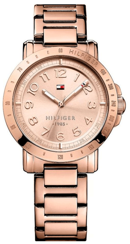 Buy Shop Tommy Hilfiger Bella Rose Gold Dial Rose Gold Steel Strap Watch for Women - 1781396 USA Online