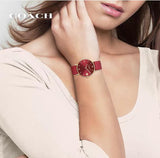 Buy Shop Coach Perry Red Dial Red Leather Strap Watch for Women - 14503867 USA Online