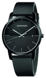 Buy Shop Calvin Klein City Quartz Black Dial Black Leather Strap Watch for Men - K2G2G4C1 USA Online