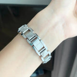 Buy Shop Burberry Signature Silver Dial Silver Steel Strap Watch for Women - BU4212 USA Online
