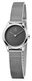 Buy Shop Calvin Klein Minimal Grey Dial Silver Mesh Bracelet Watch for Women - K3M2312X USA Online