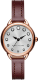 Buy Shop Marc Jacobs Betty White Dial Brown Leather Strap Watch for Women - MJ1481 USA Online
