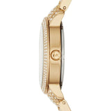 Buy Shop Michael Kors Jaryn Quartz Gold Dial Gold Steel Strap Watch For Women - MK3734 USA Online