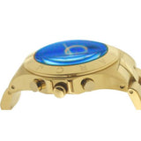 Buy Shop Marc Jacobs Blade Chronograph Blue Dial Gold Steel Strap Watch for Women - MBM3307 USA Online