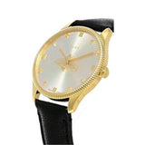 Buy Shop Gucci G Timeless Quartz Silver Dial Black Leather Strap Watch For Women - YA1264181 USA Online