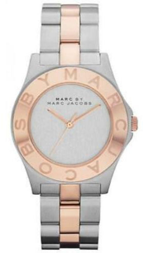 Buy Shop Marc Jacobs Blade Silver Dial Two Tone Steel Strap Watch for Women - MBM3129 USA Online