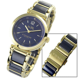 Buy Shop Coach Sport Ceramic Blue Dial Two Tone Steel Strap Watch for Women - 14502462 USA Online