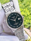 Buy Shop Tissot T Classic Luxury Powermatic 80 Black Dial Silver Steel Strap Watch For Men - T086.408.11.056.00 USA Online