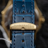 Buy Shop Maserati Potenza Blue Dial Blue Leather Strap Watch For Men - R8851108035 USA Online