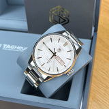 Buy Shop Tag Heuer Carrera Calibre 5 White Dial Silver Steel Strap Watch for Men - WAR201D.BA0723 USA Online