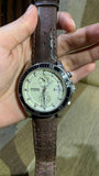 Buy Shop Fossil Wakefield Chronograph White Dial Brown Leather Strap Watch for Men - CH2943 USA Online