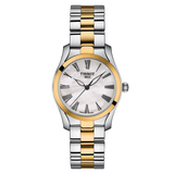 Buy Shop Tissot T Wave Lady White Mother of Pearl Dial Two Tone Steel Strap Watch For Women - T112. 210. 22. 113. 00 USA Online
