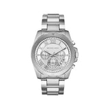 Buy Shop Michael Kors Brecken Chronograph Silver Dial Silver Steel Strap Watch For Women - MK8562 USA Online