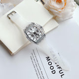 Buy Shop Guess Phoenix Multi Function Silver Dial White Rubber Strap Watch for Men - GW0203G1 USA Online