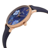 Buy Shop Fossil Jacqueline Blue Dial Blue Leather Strap Watch for Women - ES4673 USA Online