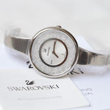 Swarovski Crystalline Pure Silver Dial Silver Steel Strap Watch for Women - 5269256