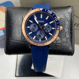 Buy Shop Fossil Bannon Multifunction Blue Dial Blue Silicone Strap Watch for Men - BQ2498 USA Online