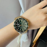 Buy Shop Fossil Bannon Multifunction Chronograph Green Dial Gold Steel Strap Watch for Men - BQ2493 USA Online
