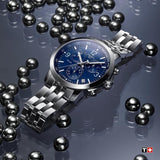 Buy Shop Tissot PRC 200 Chronograph Quartz Blue Dial Silver Steel Strap Watch For Men - T114.417.11.047.00 USA Online