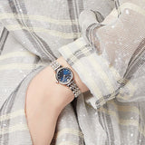 Buy Shop Emporio Armani Gianni T Bar Quartz Blue Dial Two Tone Steel Strap Watch For Women - AR11222 USA Online