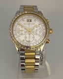 Buy Shop Michael Kors Brinkley Chronograph Silver Dial Two Tone Steel Strap Watch for Women - MK6188 USA Online