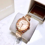 Buy Shop Michael Kors Norie Rose Gold Dial Rose Gold Steel Strap Watch for Women - MK3561 USA Online