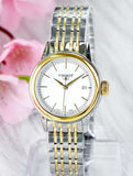 Buy Shop Tissot Carson Steel Lady White Dial Quartz Watch For Women - T085.210.22.011.00 USA Online