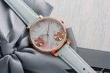 Buy Shop Fossil Jacqueline Multi Colored Dial Blue Leather Strap Watch for Women - ES4813 USA Online