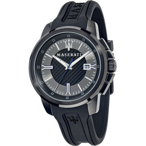Buy Shop Maserati SFIDA Black Dial Black Rubber Strap Watch For Men - R8851123004 USA Online