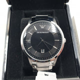 Emporio Armani Sportivo Black Dial Silver Stainless Steel Watch For Men - AR2457