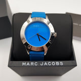 Buy Shop Marc Jacobs Blade Blue Dial Blue Leather Strap Watch for Women - MBM1202 USA Online