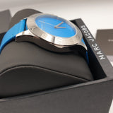Buy Shop Marc Jacobs Blade Blue Dial Blue Leather Strap Watch for Women - MBM1202 USA Online