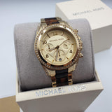 Buy Shop Michael Kors Blair Gold Dial Two Tone Steel Strap Watch for Women - MK6094 USA Online