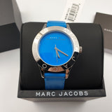 Buy Shop Marc Jacobs Blade Blue Dial Blue Leather Strap Watch for Women - MBM1202 USA Online