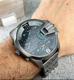 Buy Shop Diesel Uber Chief Black Dial Grey Stainless Steel Strap Watch For Men - DZ7372 USA Online