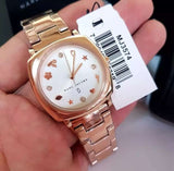 Buy Shop Marc Jacobs Mandy White Dial Rose Gold Steel Strap Watch for Women - MJ3574 USA Online