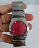 Buy Shop Marc Jacobs Classic Red Dial Silver Steel Strap Watch for Women - MBM3031 USA Online