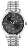 Buy Shop Hugo Boss Officer Black Dial Silver Steel Strap Watch for Men - 1513614 USA Online