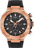 Buy Shop Tissot T Race Chronograph Black Dial Black Rubber Strap Watch For Men - T141.417.37.051.00 USA Online