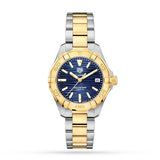 Buy Shop Tag Heuer Aquaracer Blue Dial Two Tone Steel Strap Watch for Women - WBD1325.BB0320 USA Online