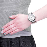 Buy Shop Guess Vista Diamonds Silver Dial Silver Steel Strap Watch for Women - W12080L1 USA Online