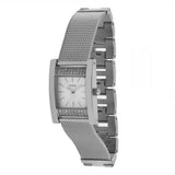 Buy Shop Guess Nouveau Diamonds Silver Dial Silver Mesh Bracelet Watch for Women - W0127L1 USA Online