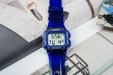 Buy Shop Guess Stealth Blue Dial Blue Rubber Strap Watch for Men - GW0270G3 USA Online