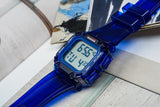 Buy Shop Guess Stealth Blue Dial Blue Rubber Strap Watch for Men - GW0270G3 USA Online